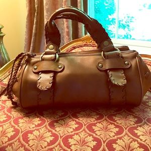 Kooba saddle color satchel bag